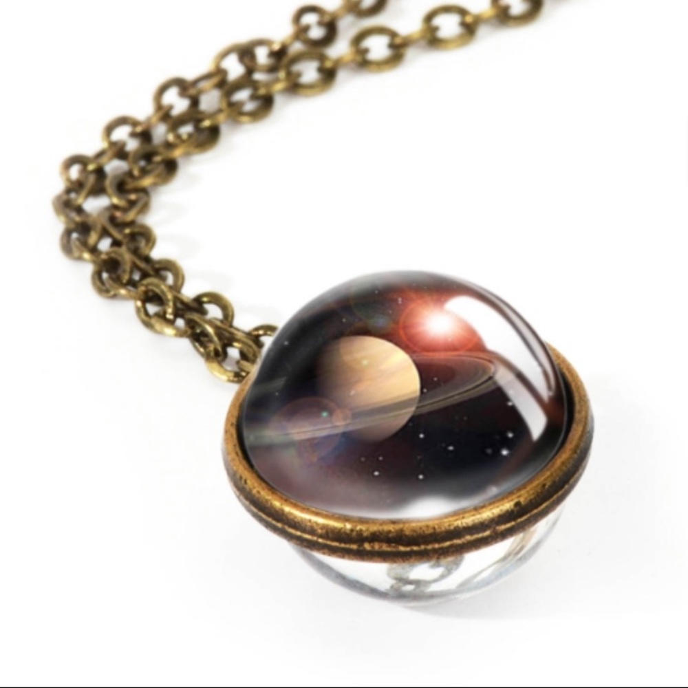 3/$30 Double Sided Solar System Cosmo Necklace